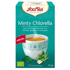 3x Yogi tea Minty Chlorella Biologisch 17 stuks