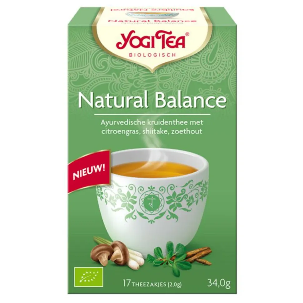 3x Yogi tea Natural Balance Biologisch 17 stuks