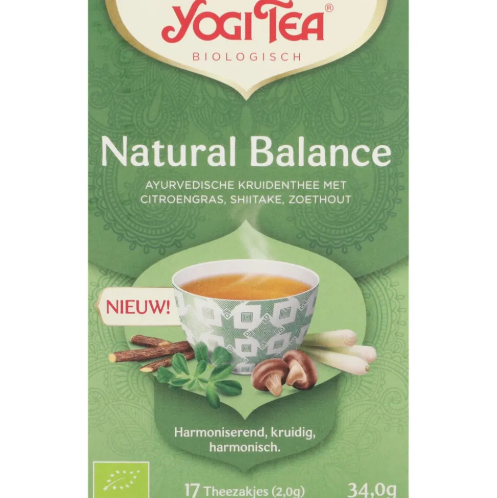 3x Yogi tea Natural Balance Biologisch 17 stuks