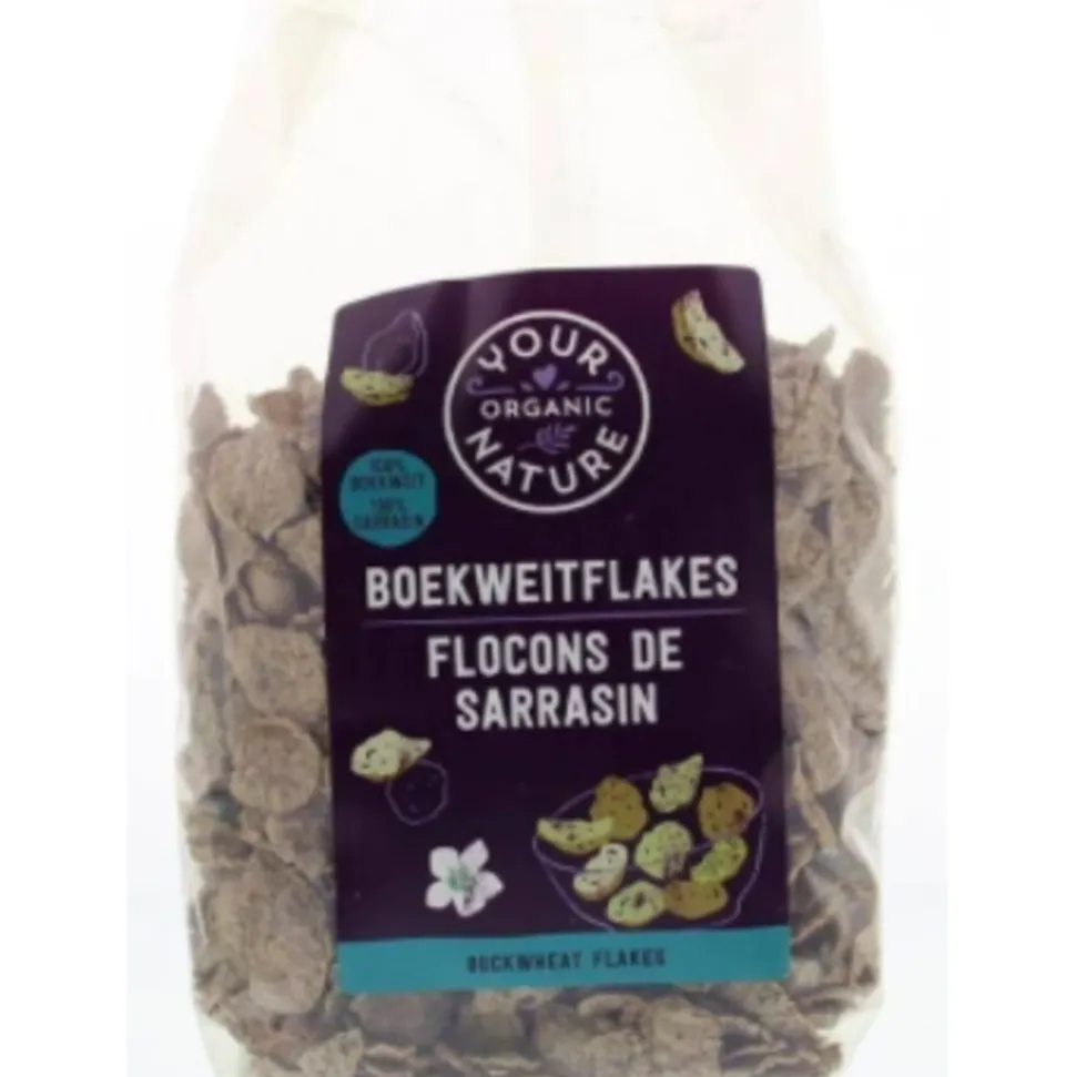 3x Your Organic Nature Boekweit Flakes 250 Gr