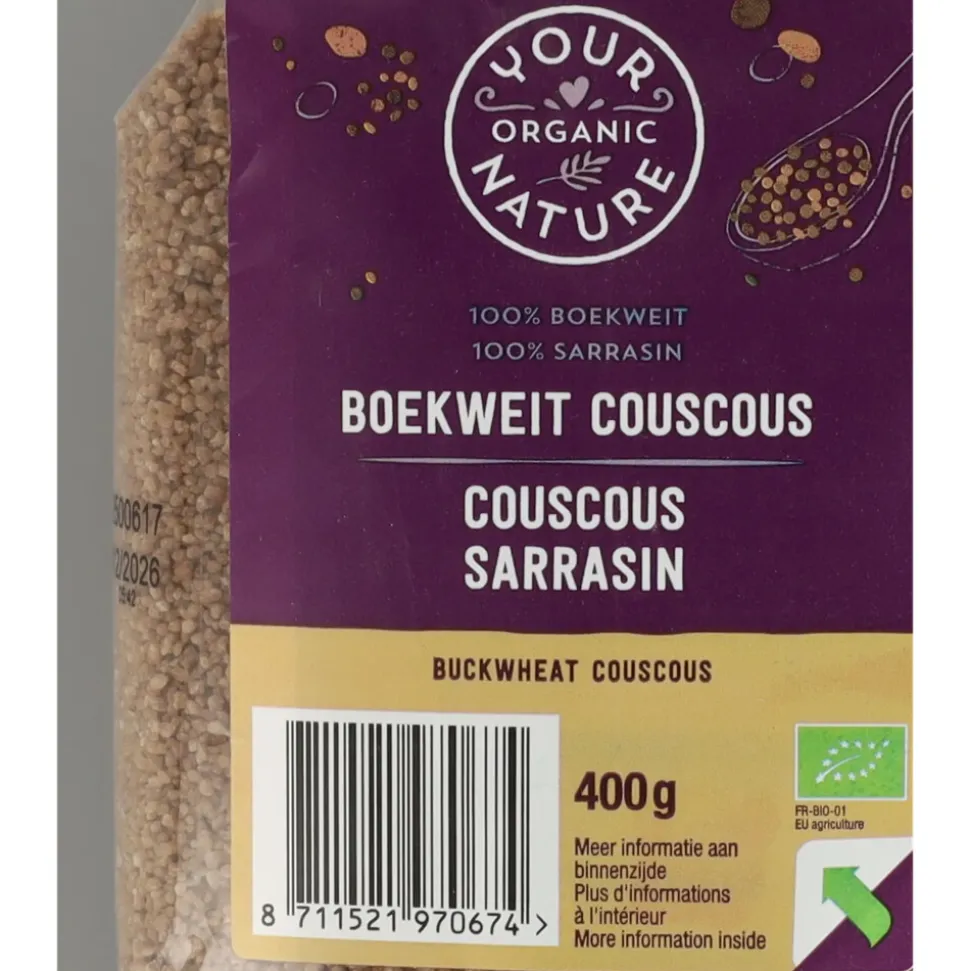 3x Your Organic Nature Boekwijt Couscous 400 gr