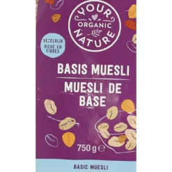 3x Your Organic Nature Muesli Basis 750 gr