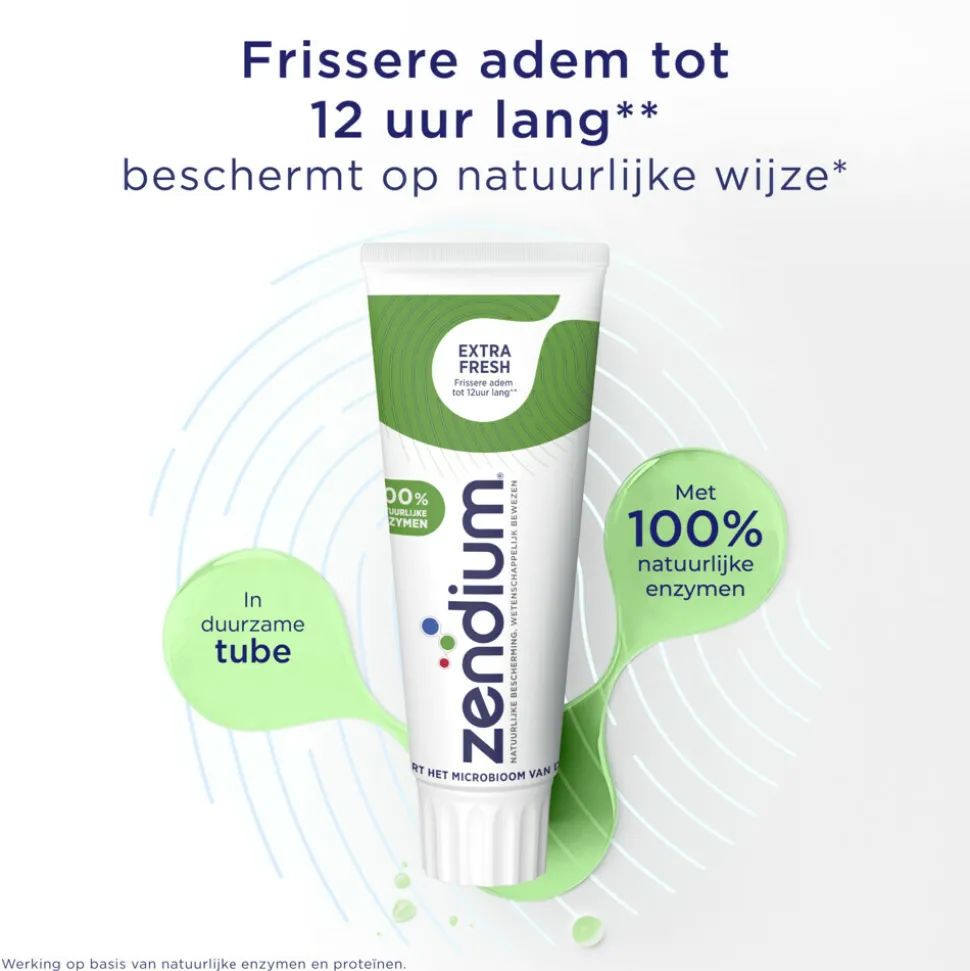 12x Zendium Tandpasta Extra Fresh 75 ml