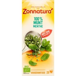 3x Zonnatura Thee Munt Bio 20 stuks