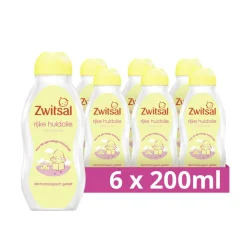 6x Zwitsal Baby Huidolie 200 ml
