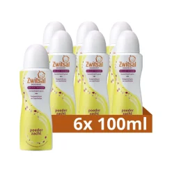 6x Zwitsal Deodorant Poederzacht 100 ml