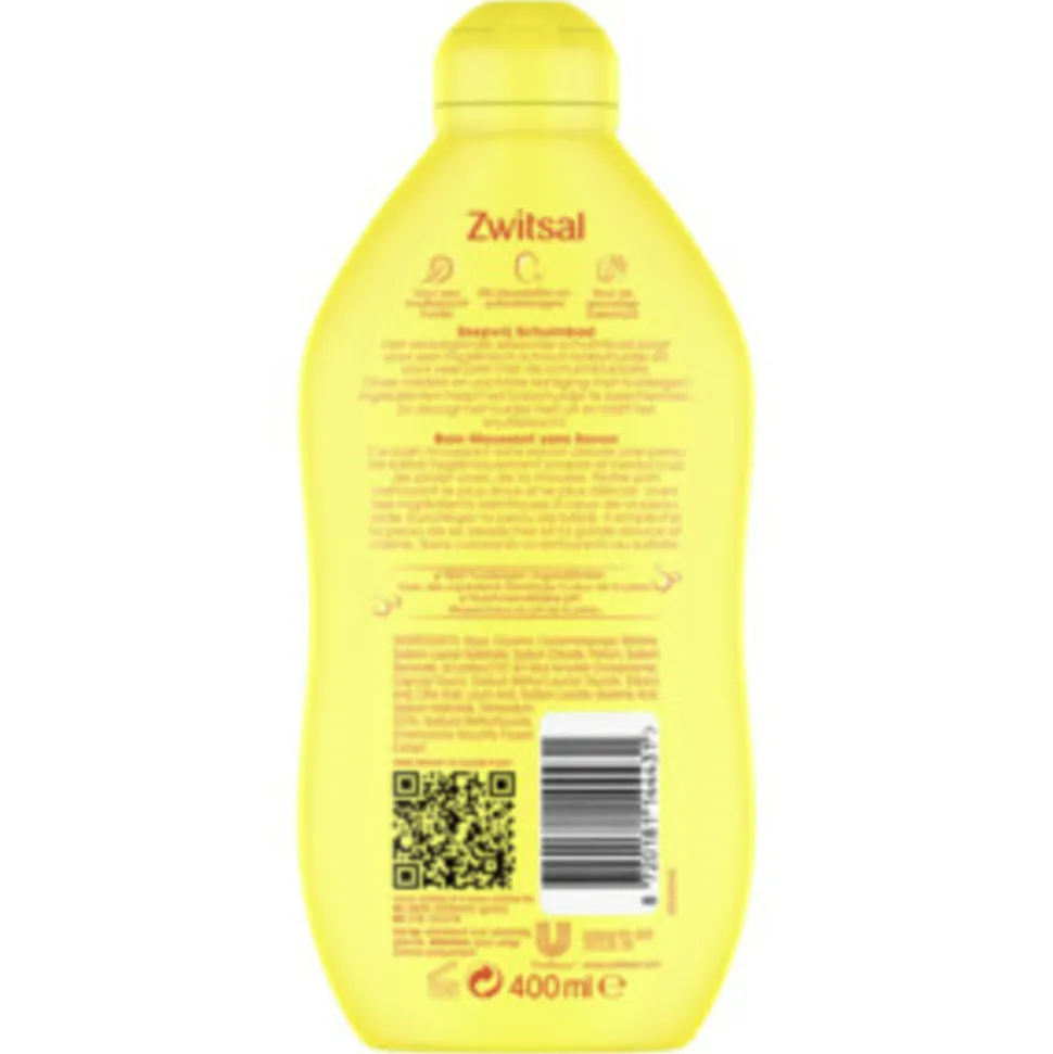 6x Zwitsal Zeepvrij Schuimbad 400 ml