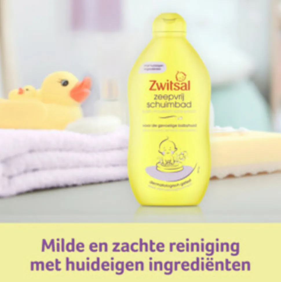 6x Zwitsal Zeepvrij Schuimbad 400 ml