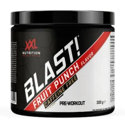 XXL Nutrition Blast Pre Workout Fruit Punch Cafeïnevrij 300 gr