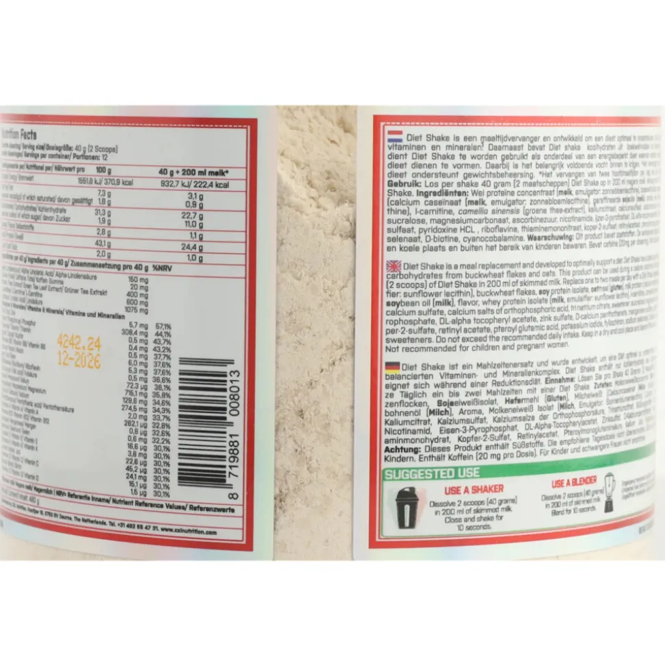 XXL Nutrition Diet Shake Vanille 480 gr