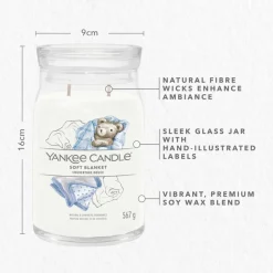 Yankee Candle Geurkaars Large Jar Soft Blanket 567 gr