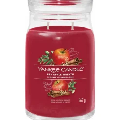 Yankee Candle Geurkaars Large Jar Red Apple Wreath 567 gr