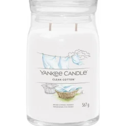 Yankee Candle Geurkaars Large Jar Clean Cotton 567 gr