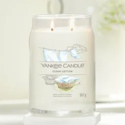 Yankee Candle Geurkaars Large Jar Clean Cotton 567 gr