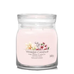 Yankee Candle Geurkaars Medium Jar Pink Cherry & Vanilla Signature 368 gr
