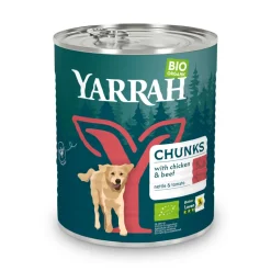Yarrah Bio Hondenvoer Chunks Kip & Rund 820 gr