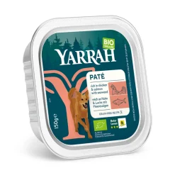 Yarrah Bio Hondenvoer Paté Kip & Zalm 150 gr