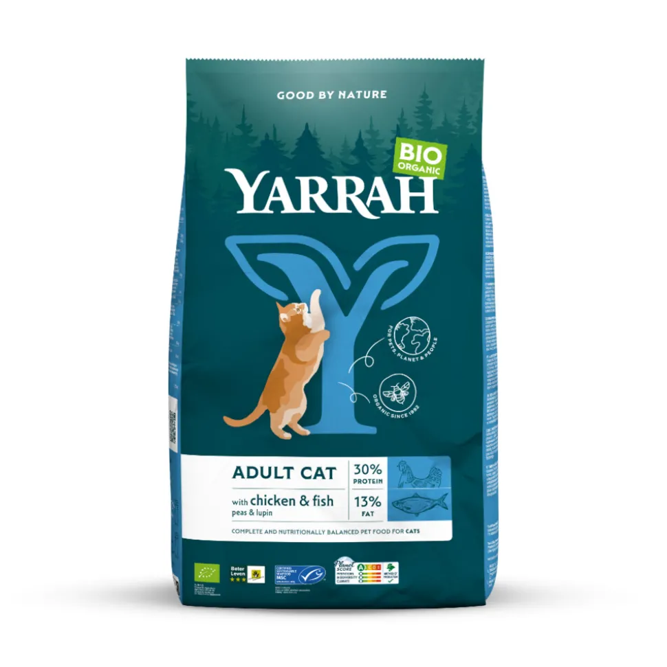 Yarrah Bio Kattenvoer Adult Vis 10 kg