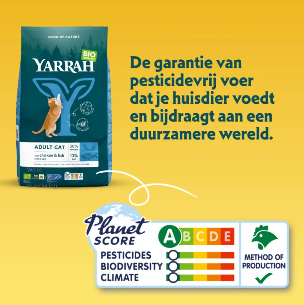 Yarrah Bio Kattenvoer Adult Vis 10 kg