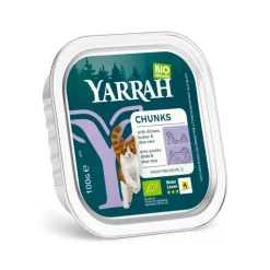 Yarrah Bio Kattenvoer Chunks Kip & Kalkoen 100 gr