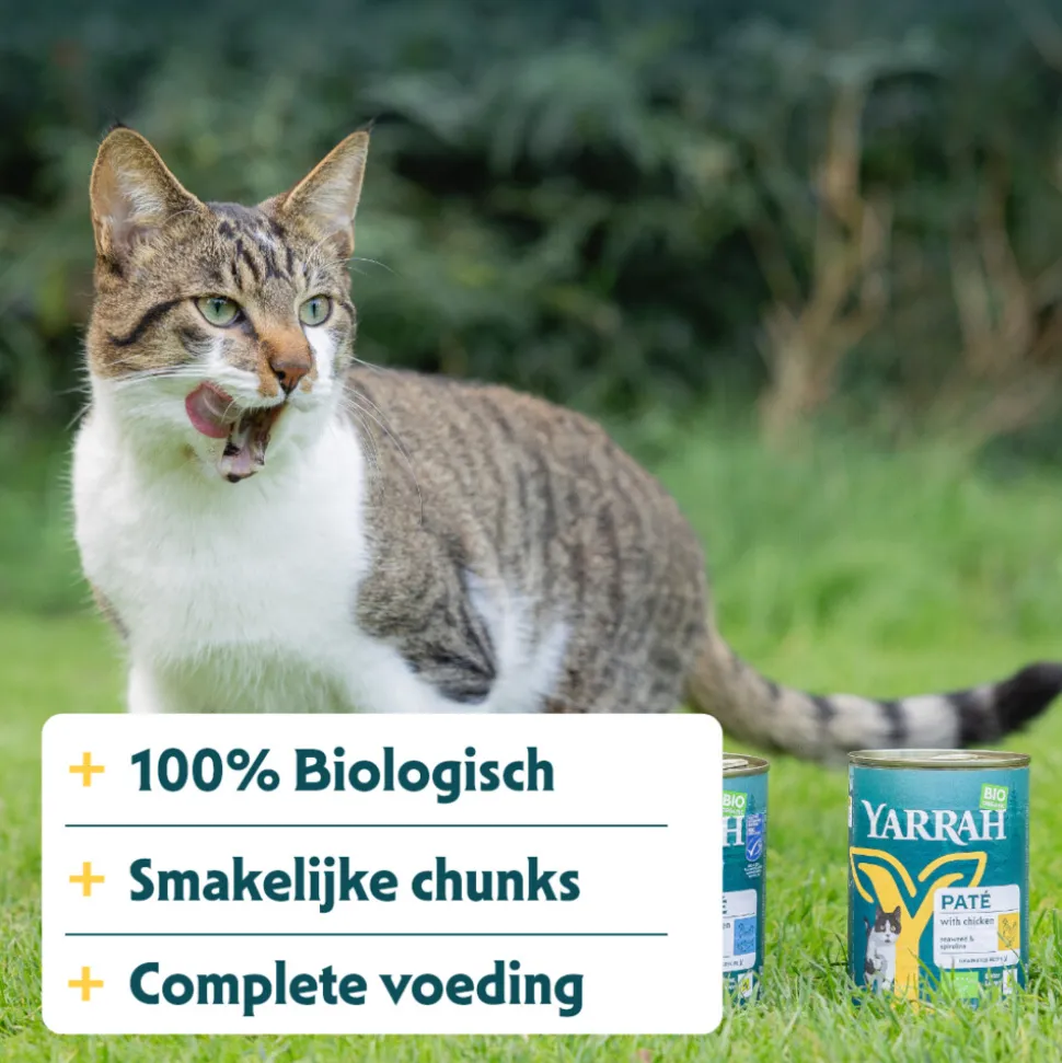 Yarrah Bio Kattenvoer Chunks Kip 405 gr