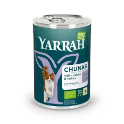 Yarrah Bio Kattenvoer Chunks Kip & Kalkoen 405 gr