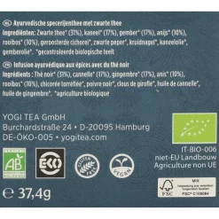 Yogi tea Black Chai Biologisch 17 stuks