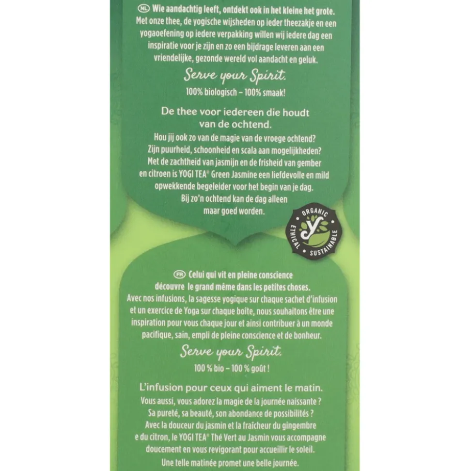 Yogi tea Green Jasmine Biologisch 17 stuks
