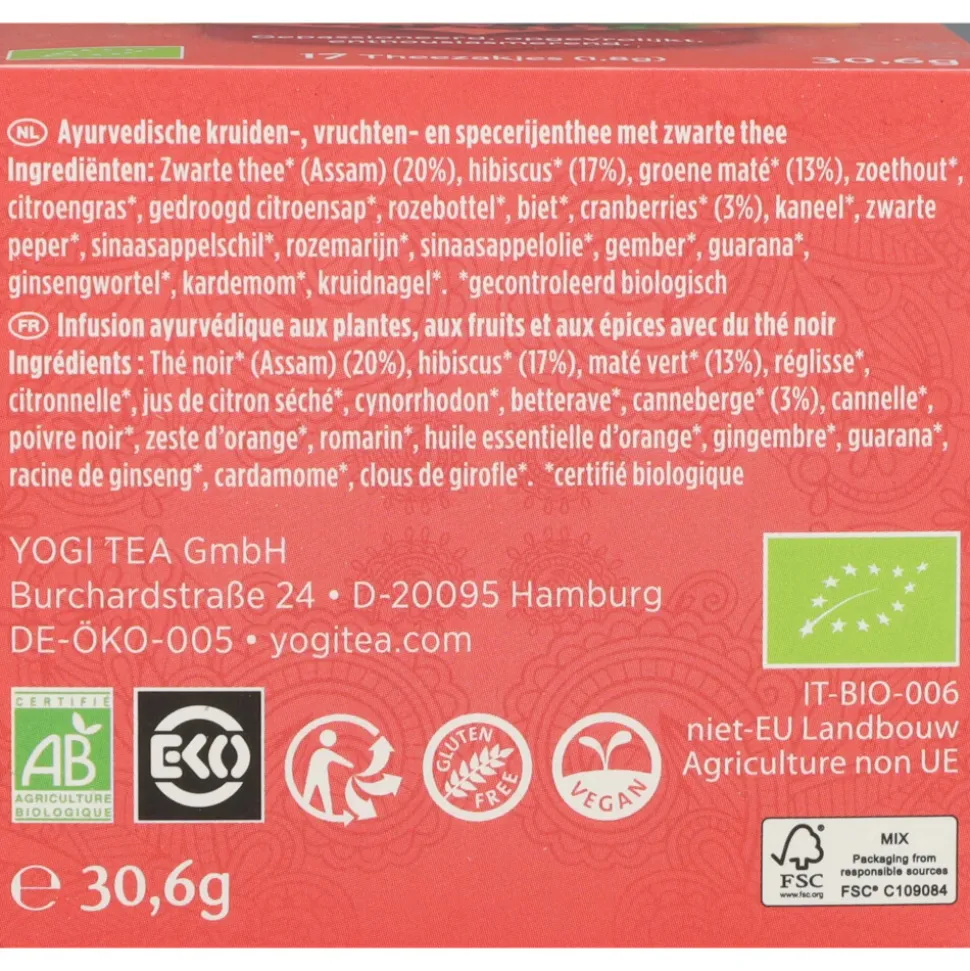 Yogi tea Positive Energy Biologisch 17 stuks