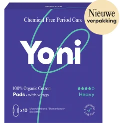 Yoni Biologisch Katoenen Maandverband Heavy 10 stuks