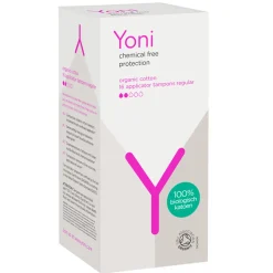 Yoni Biologisch Katoenen Tampons Regular - Met Applicator 16 stuks