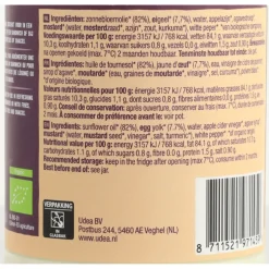 Your Organic Nature Mayonaise Vol & Romig Biologisch 370 ml