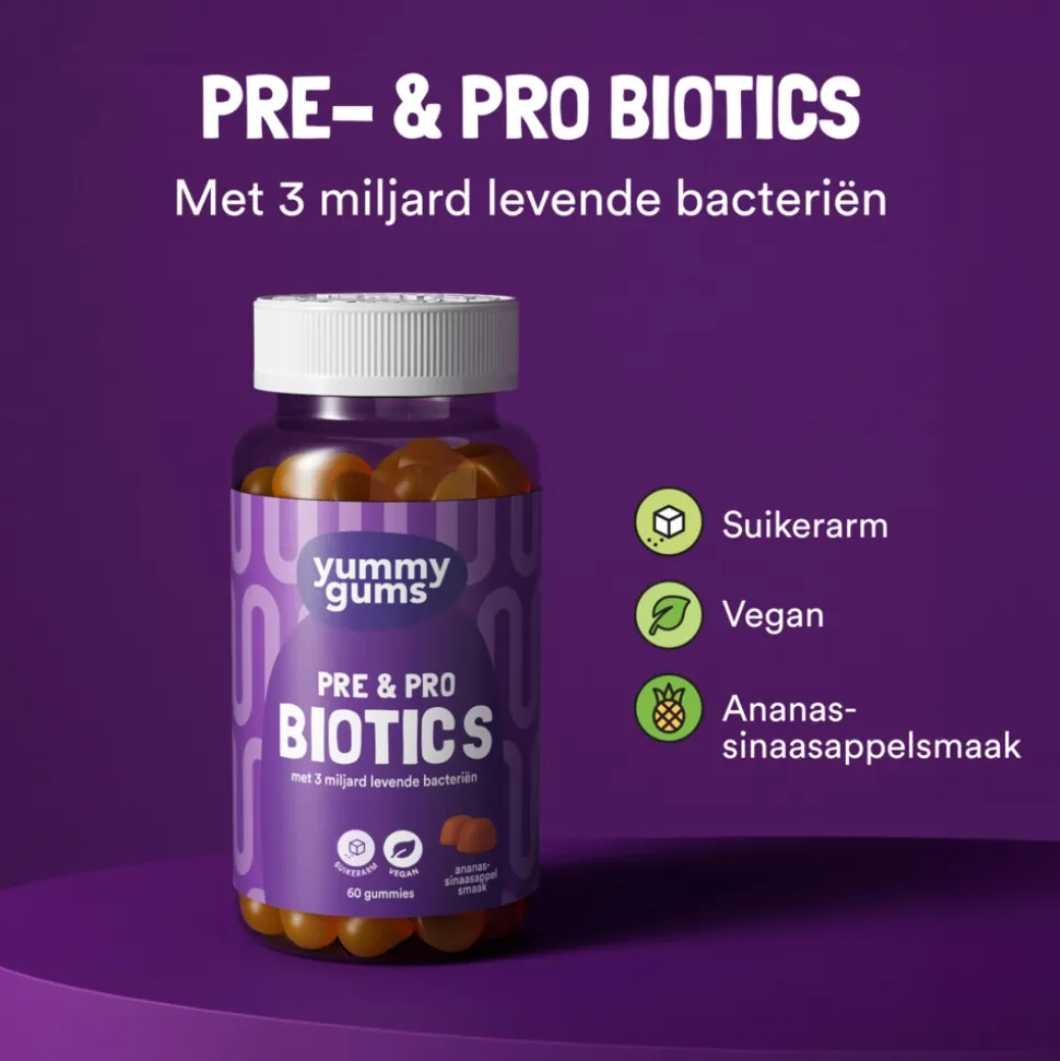 Yummygums Pre & Pro biotics 60 gummies