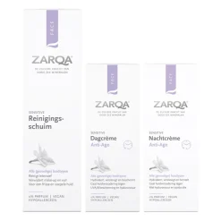 Zarqa Anti Age Set: dagcrème, nachtcrème en reiningingsschuim Pakket