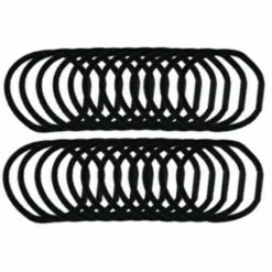 Zenner Elastieken Dun Zwart 24 stuks