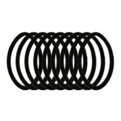 Zenner Haarelastiek Metal Free Bamboe Zwart 9 stuks