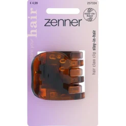 Zenner Haarklem Stay-In-Hair Bruin 1 Stuk