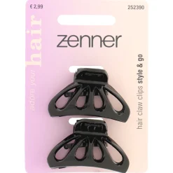 Zenner Haarklem Zwart 2 stuks