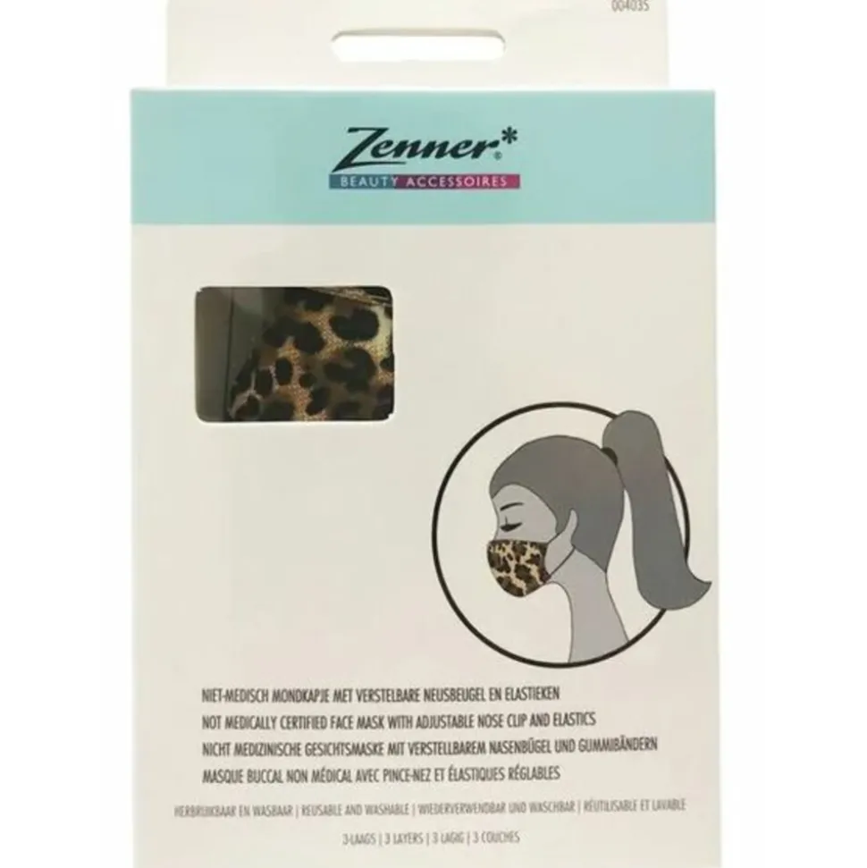 Zenner Mondkapje Herbruikbaar Panterprint