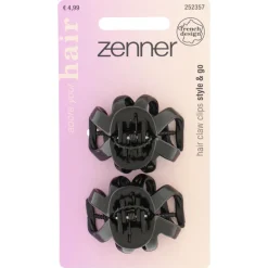 Zenner Sierklem Designed in France Zwart 2 stuks