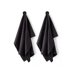 ZO Afwasdoek Gerecycled Katoen Antraciet 2 stuks