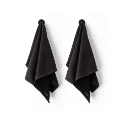 ZO Handdoek Gerecycled Katoen Antraciet 2 stuks