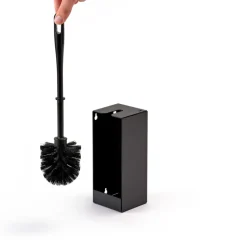 ZO Toiletborstel Houder Zwart
