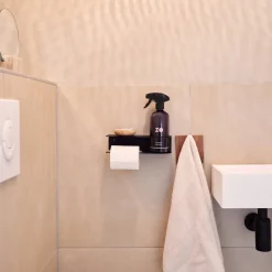 ZO Toiletrolhouder Links Zwart
