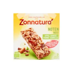 Zonnatura Noten Reep Appel Kaneel Biologisch 3 x 25 gr