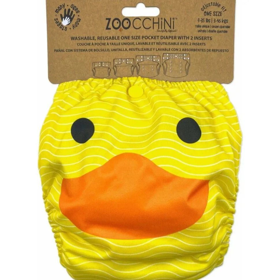 Zoocchini Wasbare Luier Puddles the Duck (incl. 2 inserts)