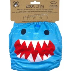 Zoocchini Wasbare Luier Sherman the Shark (incl. 2 inserts)